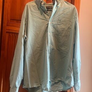 Chaps Men's Green Button-Down Shirt